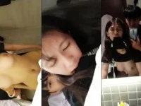 Cô bạn thân da trắng vú to hồng làm tình trong phòng tắm