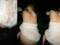 Em gái mặc đầm đi tiệc mà nứng quá chơi giữa đường luôn