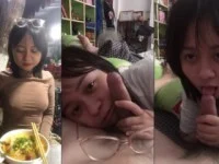 Em gái nghiện bú mút vứt kính sang bên bú cho anh